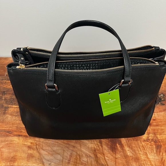New with tags Kate Spade Tote Purse. Black - Picture 2 of 5